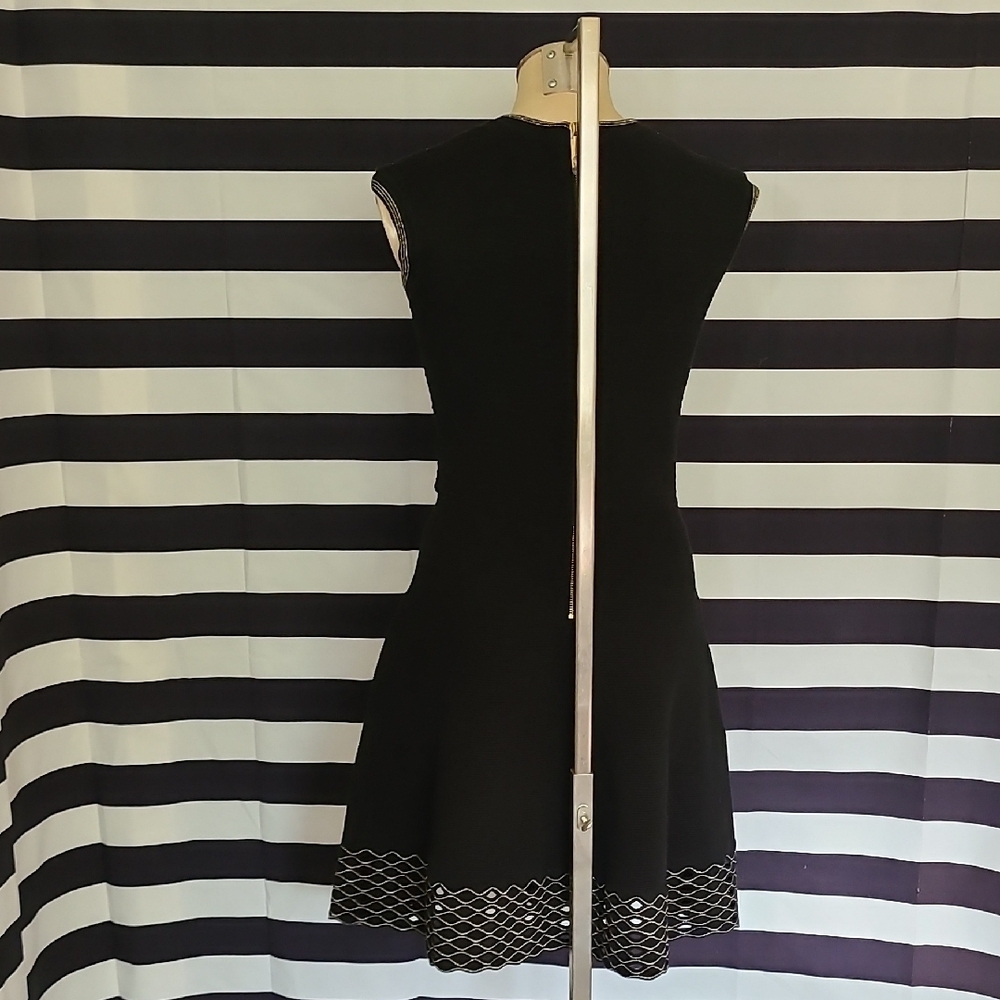 Elegant Black Sleeveless Dress - Picture 9 of 12
